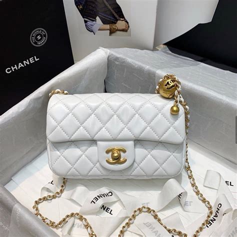 white chanel handbags wholesale|Chanel white bag price.